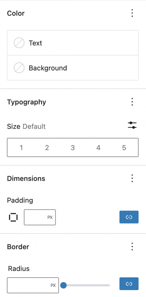 How to add template colors to custom block options in WordPress